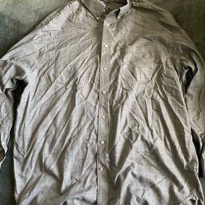 Daniel Cremieux Men's Gray Plaid Button-Down Shirt